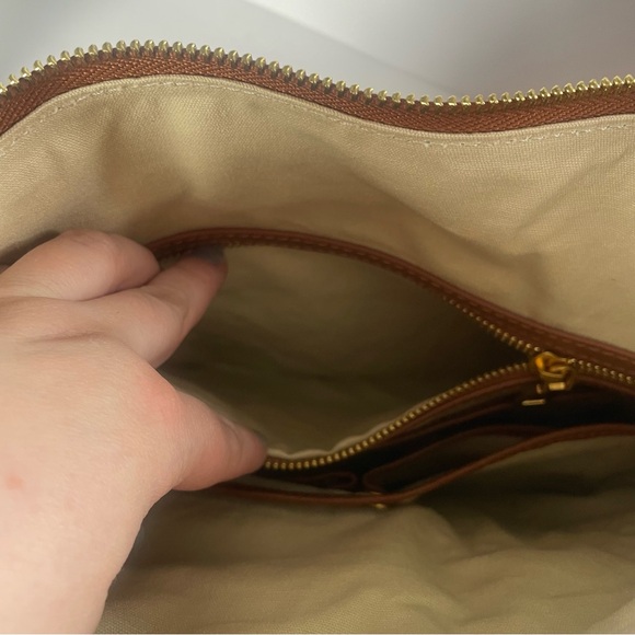 Share Minooy Hera Crossbody Tote Shoulder Bag Caramel Color 6.6L Soft Leather - Picture 11 of 16